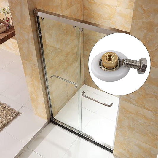 pieces - shower door rollers - 20 mm - sliding door wheels for showers - replacement roller guide wheels - V1188-MS101-02583-1