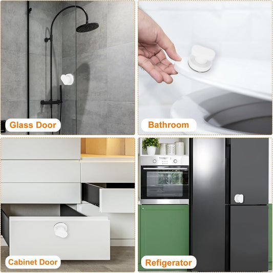 pieces - Door handle - Suction cup door grip - Suction cup handle - suction cup glass mirror door handle - V1188-MS101-02587-1
