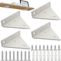 4 pieces - Shelf brackets - 10*8 cm - Wall-mounted floating bracket - Concealed shelf bracket - metal shelf V1188-MS101-02599-1
