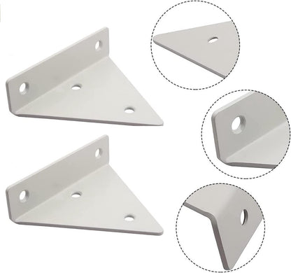 4 pieces - Shelf brackets - 10*8 cm - Wall-mounted floating bracket - Concealed shelf bracket - metal shelf V1188-MS101-02599-1