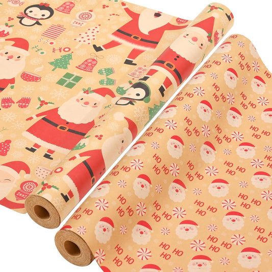 Wrapping paper - Christmas wrapping paper - Christmas gift paper - Wrapping paper with figures - 43 x 300cm - V1188-MS101-02607-1