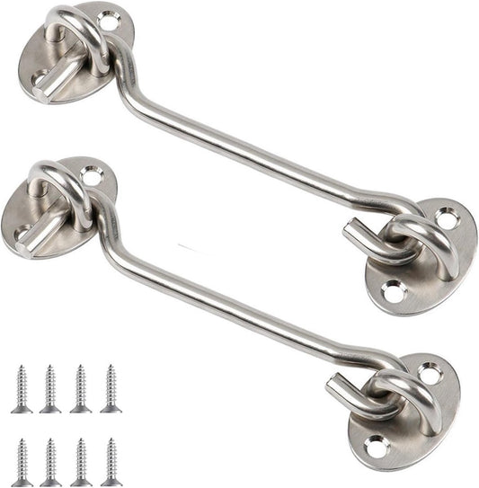 pieces - Wind hook - 6 inch - Wind hooks - Door hinges - Door bolt - Hinge - barn door hook - hook and eye V1188-MS101-02610-1