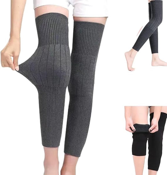 Pair of knee pads - knee socks - Leg support and warmth - Winter heating - Long - Knee pads for cycling, V1188-MS101-02618-1