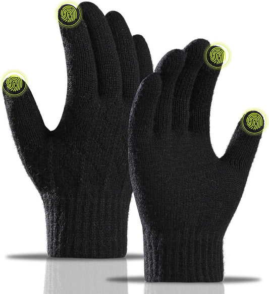 Gloves - Winter Gloves - Warm Gloves - Touchscreen Gloves - Men's Winter Touchscreen Gloves - Warm and V1188-MS101-02631-1