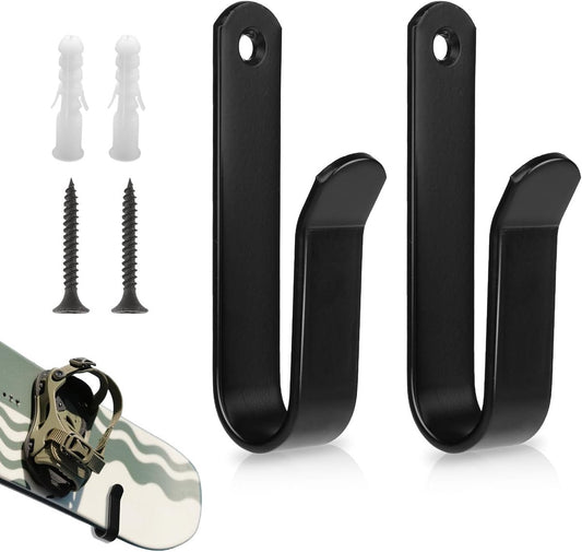 2 pieces - Skateboard wall mount - snowboard wall mount - snowboard wall mounting clips - horizontal V1188-MS101-02636-1