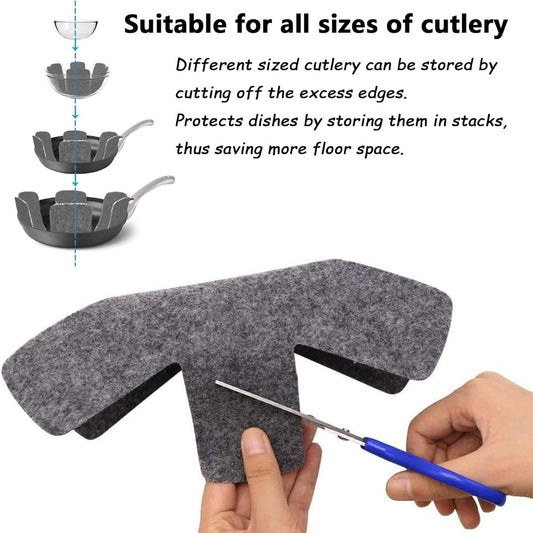 6 pieces - Pot holders - 38 cm - Pot protectors - Felt pot holders - coasters - felt pot protectors - V1188-MS101-02638-1