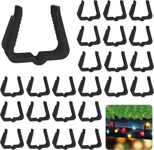 50 pieces - Christmas lighting Gutter hooks - light clips - plastic Light clip - roof edge clamps - Christmas V1188-MS101-02648-1