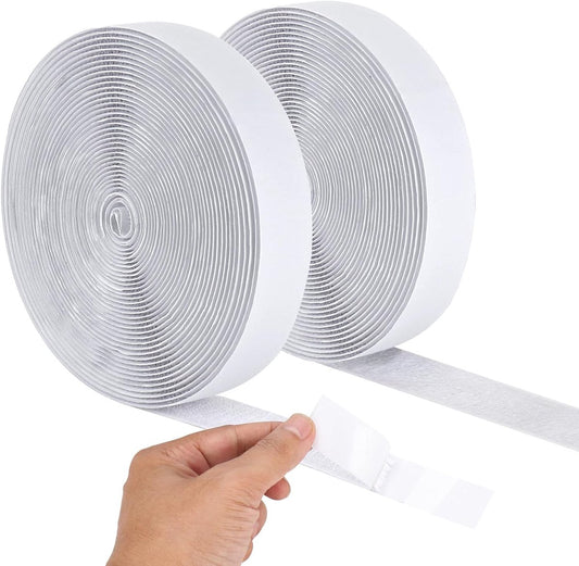 20 mm*10 m - Velcro - self-adhesive tape - reusable tape - nylon fastening strip - strong adhesive strips - V1188-MS101-02655-1