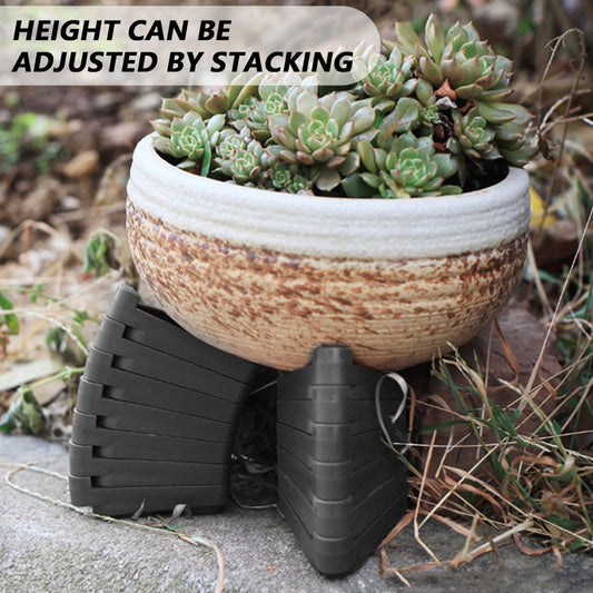 12 pieces - Flowerpot feet - Pot feet - Plant supports - Planter coasters - Flowerpot lifters - Triangular V1188-MS101-02666-1