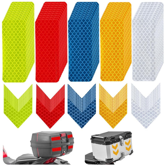 100 pieces - reflective stickers - reflective tape - reflective safety warning strips - reflective strips - V1188-MS101-02670-1