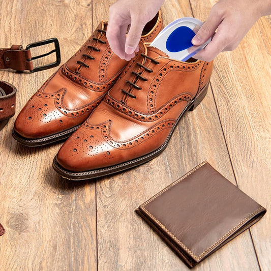 3 pairs - gel heel cushions - heel spur insoles - heel protectors - silicone heel spur - arch supports - V1188-MS101-02675-1
