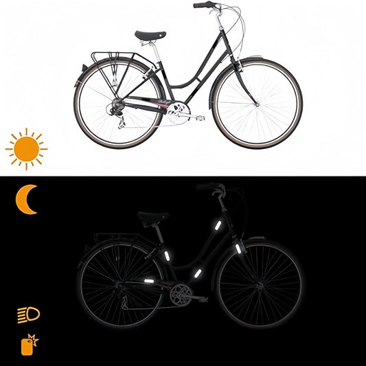(4 pieces) 12 strips - Night vision stickers - reflective stickers - reflective strips - motorcycle V1188-MS101-02683-1