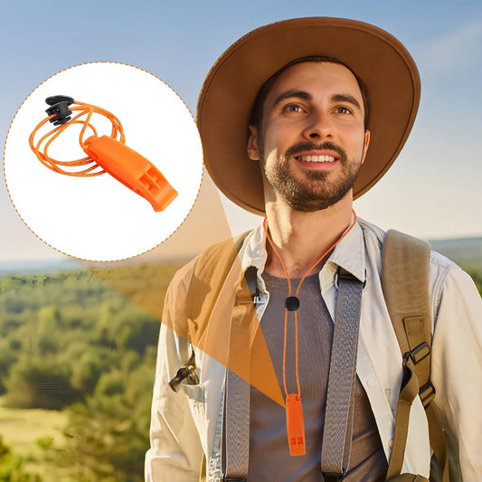 6 pieces - Emergency whistle - survival whistles - dual frequency - emergency whistle - with reflective cord, V1188-MS101-02688-1