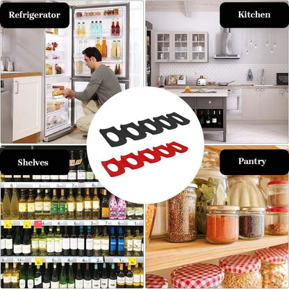2 pieces - Bottle rack - Beverage bottle rack - Refrigerator bottle holder - Wine rack - silicone V1188-MS101-02708-1