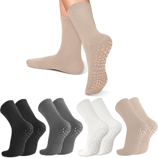 4 pairs - Yoga Socks - Pilates Socks - Non-slip Yoga Socks - Yoga Socks for women - sports socks - non-slip V1188-MS101-02709-1