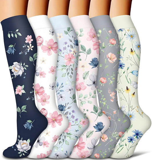 Compression socks 6 pairs - compression socks for women - Sports compression stockings - Circulation V1188-MS101-02711-1