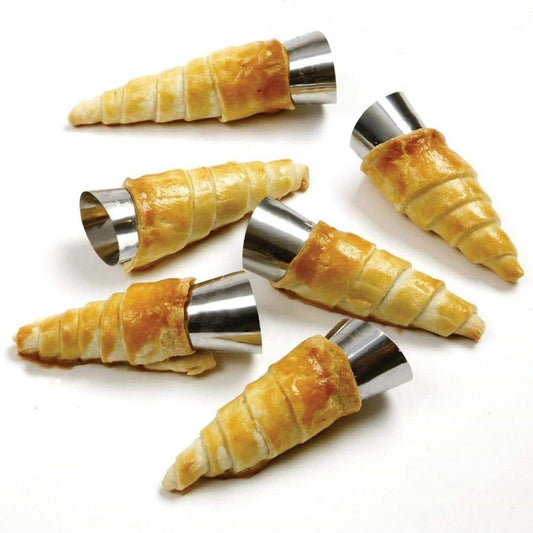 16 pieces - Croissant molds - Cream horn molds - Ice cream cone molds - Horn molds - Baking tools - Stainless V1188-MS101-02717-1