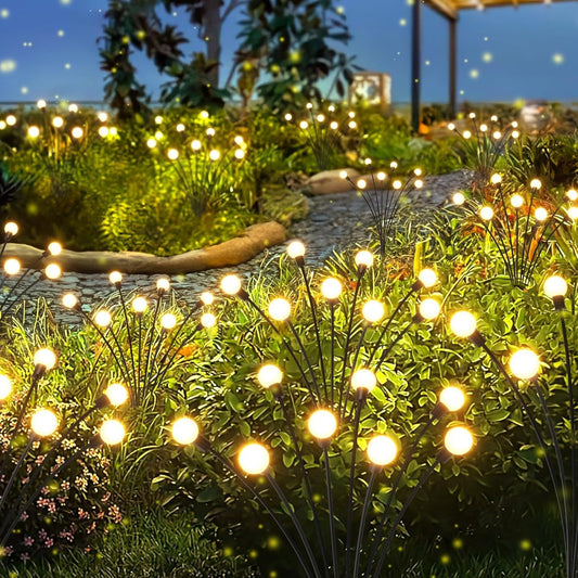 Solar Garden Lighting - Solar Lights Outdoor - 4 Pack 32 LED Oscillating Solar Garden Lights - Solar Garden V1188-MS101-02732-1