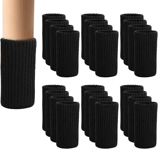 24 pieces furniture leg socks - Chair socks - black furniture socks - chair leg floor protectors - Chair Leg V1188-MS101-02734-1