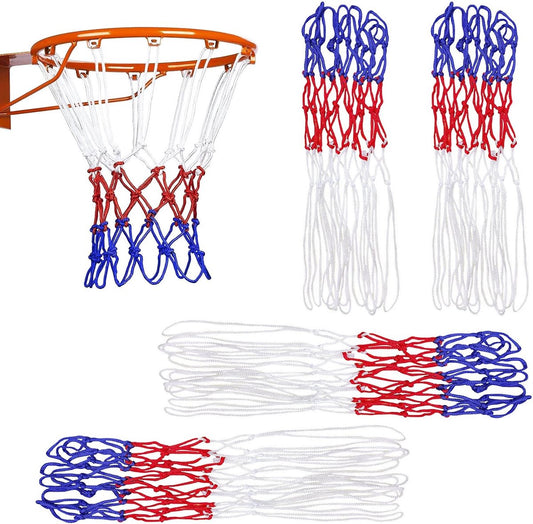 4 pieces - Basketball net - heavy-duty basketball nets - basketball net replacement set - portable basketball V1188-MS101-02748-1