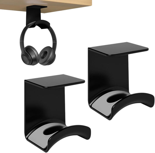 2-Piece Headphone Stand - Headset Hanger - Hook - Headphone Stand - Headset Holder - for gaming headsets - V1188-MS101-02752-1