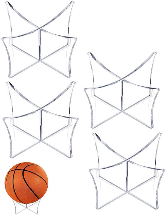 4 pieces - Ball holder - Ball rack - Ball stand - Acrylic ball rack - Ball storage rack - Display rack - V1188-MS101-02773-1