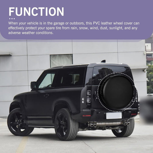 Tire cover - 17 inch - Tire covers - Spare tire cover - Tire dust cover - Spare wheel dust cover - Car tire V1188-MS101-02781-1