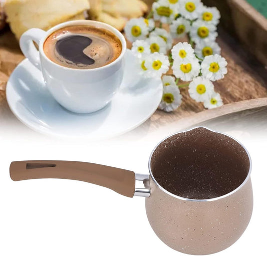 coffee pot - milk pan - non-stick milk pan - 10 cm small pan - insulated soup pot - mini milk pan - aluminum V1188-MS101-02796-1