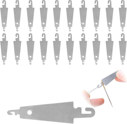 20 pieces - Needle threader - Seam guide - Sewing aid - stainless steel hook needle threader - embroidery and V1188-MS101-02804-1
