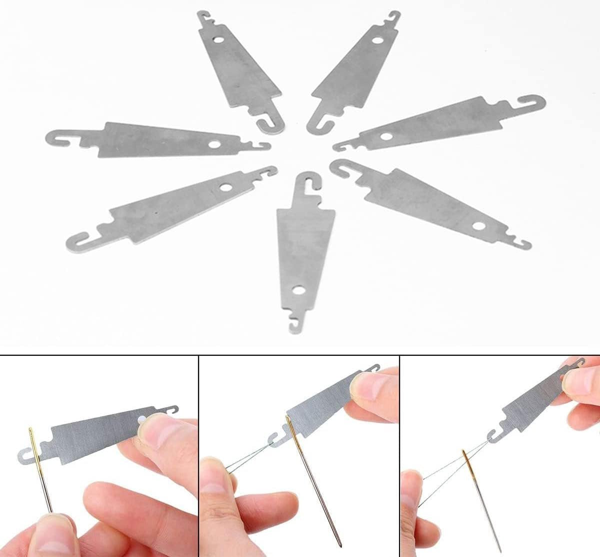 20 pieces - Needle threader - Seam guide - Sewing aid - stainless steel hook needle threader - embroidery and V1188-MS101-02804-1