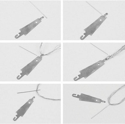 20 pieces - Needle threader - Seam guide - Sewing aid - stainless steel hook needle threader - embroidery and V1188-MS101-02804-1
