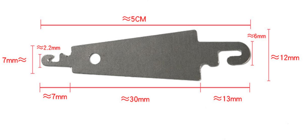 20 pieces - Needle threader - Seam guide - Sewing aid - stainless steel hook needle threader - embroidery and V1188-MS101-02804-1