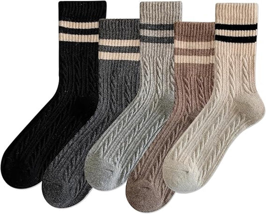 Pairs of Socks - Women's Socks - House Socks - Women's Socks Size 36/40 - Warm Socks - Knitted Socks - Warm V1188-MS101-02811-1