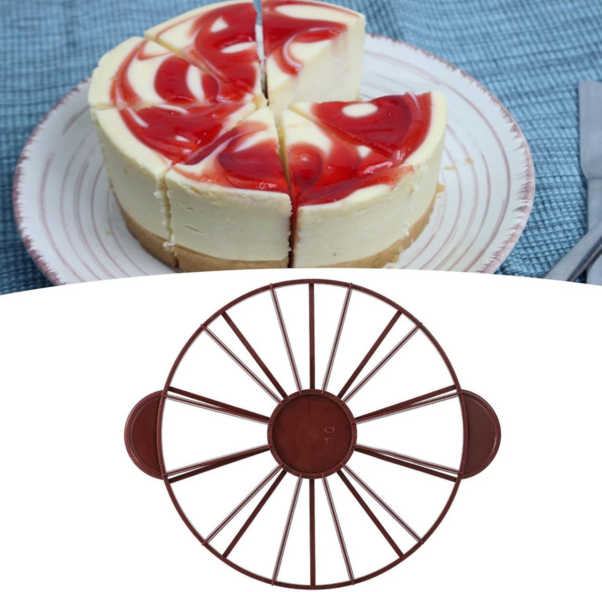Cake divider - Round cake cutter and cake divider - cheesecake cutter - cake cutter - kitchen tools - Baking V1188-MS101-02827-1