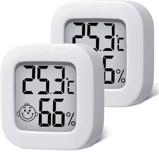 2 pieces - Mini digital indoor thermometer - Weather station - Thermometer - Highly accurate temperature V1188-MS101-02836-1