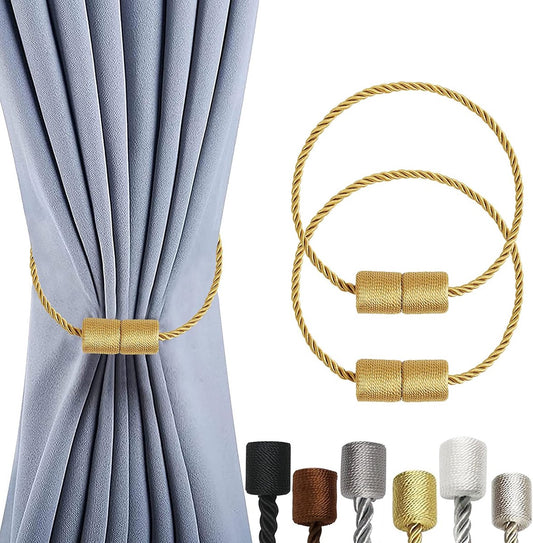 2 Pieces Magnetic Curtain Ties - Curtain Tieback Hook - Curtain Fasteners - Curtain Tieback - Magnetic V1188-MS101-02841-1