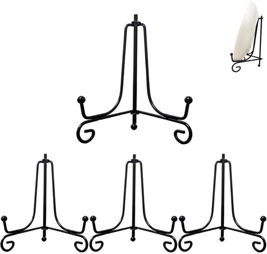 4 pieces - sign stand - plate holder - iron plate stands - plate stands for display - Display rack - foldable V1188-MS101-02845-1