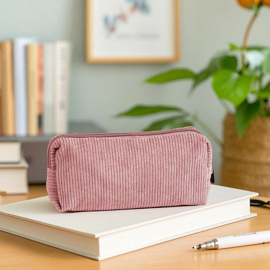 Pencil Case - Pencil Case - Pen Case - Storage Bag - School Pencil Case - Storage Box - Corduroy Pencil Case V1188-MS101-02852-1