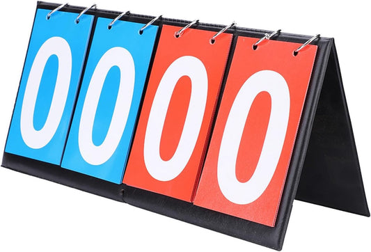 Scoreboard - 4-Digital Scoreboard - 00-99 - Portable Table Score Keeper - Score Flipper - Waterproof - V1188-MS101-02856-1