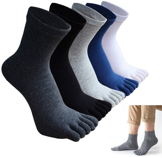 5 pairs - Toe socks - Men's 5-toe socks - detachable toe socks - five-finger socks - cotton running socks - V1188-MS101-02865-1