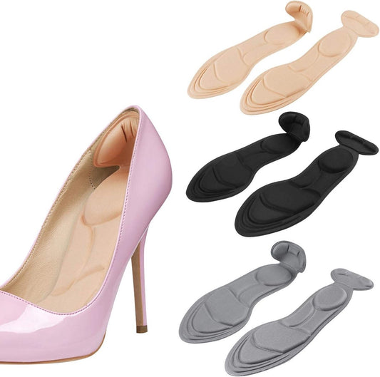 Shoe Insoles - Soft and Flexible Cushions - Heel Cushion - Anti-Friction - For high heels, loose shoes, V1188-MS101-02869-1