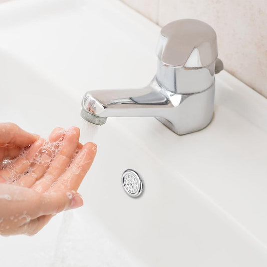 Washbasin Overflow Ring - 6 Pieces - Overflow Rings - Bathroom Overflow Ring - Sink Overflow - Drain Plug - V1188-MS101-02873-1
