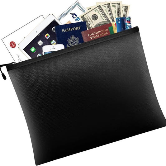 Fireproof document bag - fireproof and waterproof money bag with zipper for cash - Fireproof Document Bags - V1188-MS101-02874-1