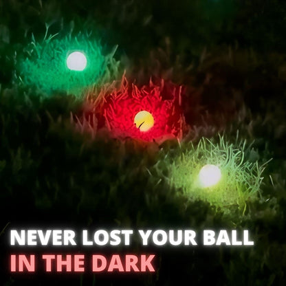 golf balls - 6 Pieces - Glow in the Dark golf balls - LED illuminated golf balls - multicolour V1188-MS101-02880-1
