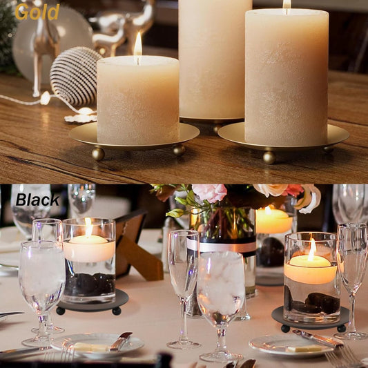 4 pieces - Candlestick - Candle holder - candle holder - metal candlestick - Christmas decorations - home V1188-MS101-02895-1