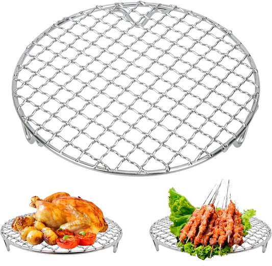 Grill - Grill grate - Grill accessories - Stainless steel grill - Round grill - Cooking and cooling rack - V1188-MS101-02904-1