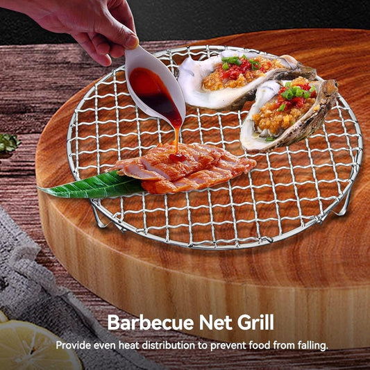 Grill - Grill grate - Grill accessories - Stainless steel grill - Round grill - Cooking and cooling rack - V1188-MS101-02904-1