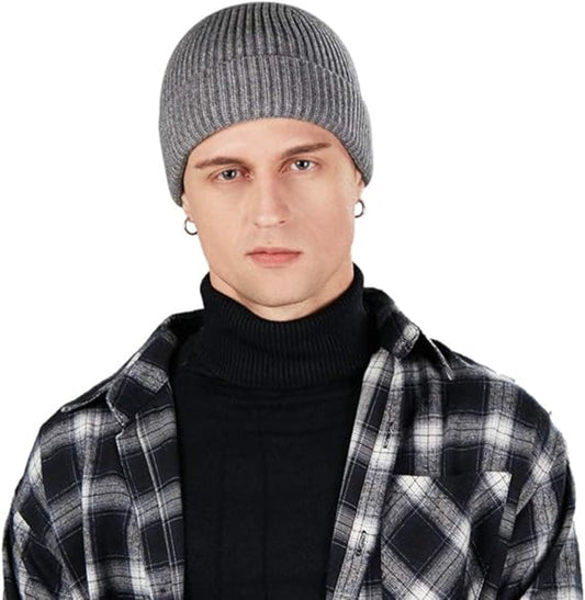 2 Pieces - hat - men's hat - Beanie - women's hat - men's beanie - Winter hat - knitted hat - Warm Hats - V1188-MS101-02913-1