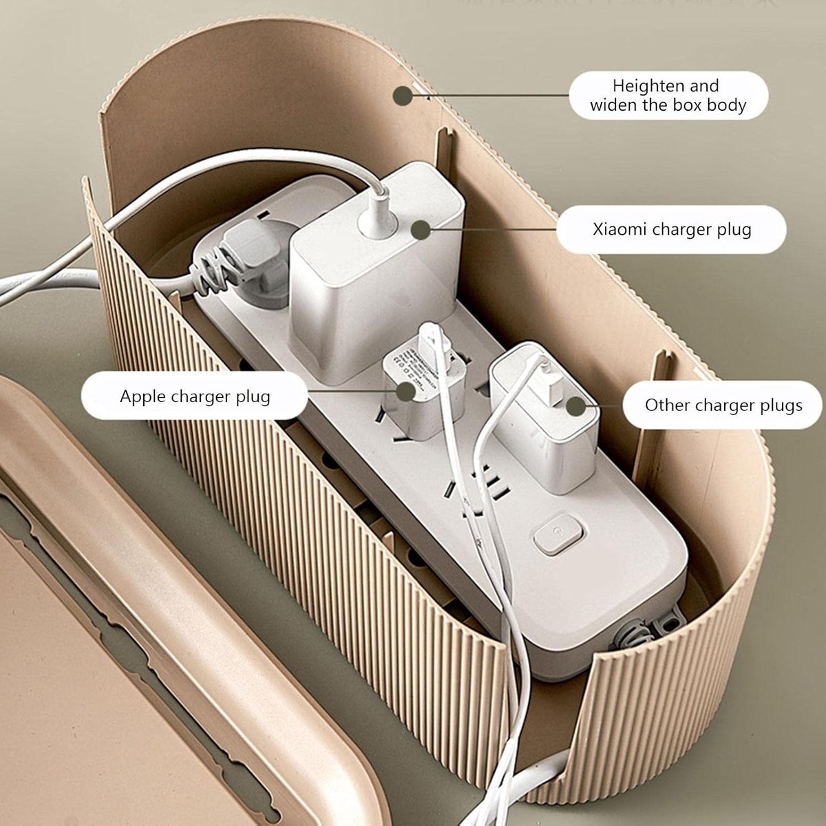 Cable management box - Cable cover box - Cable storage box - Cable storage - Cable management box - Cable V1188-MS101-02917-1