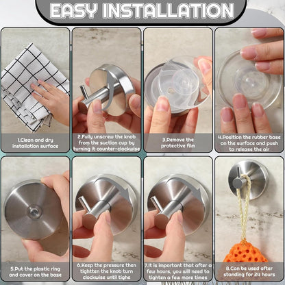 pieces - 6*6*5.5 cm - Suction cup hooks - Hooks with vacuum suction cup - towel hooks without drilling - V1188-MS101-02924-1
